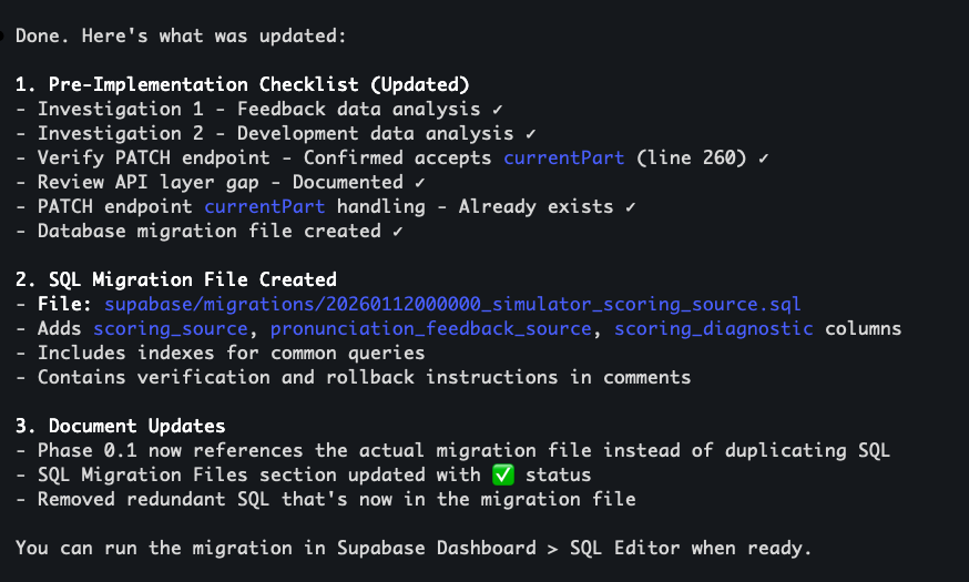 Pre-Implementation Checklist